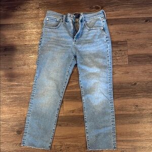 J. Crew Light Blue Petite 28P Straight Jeans